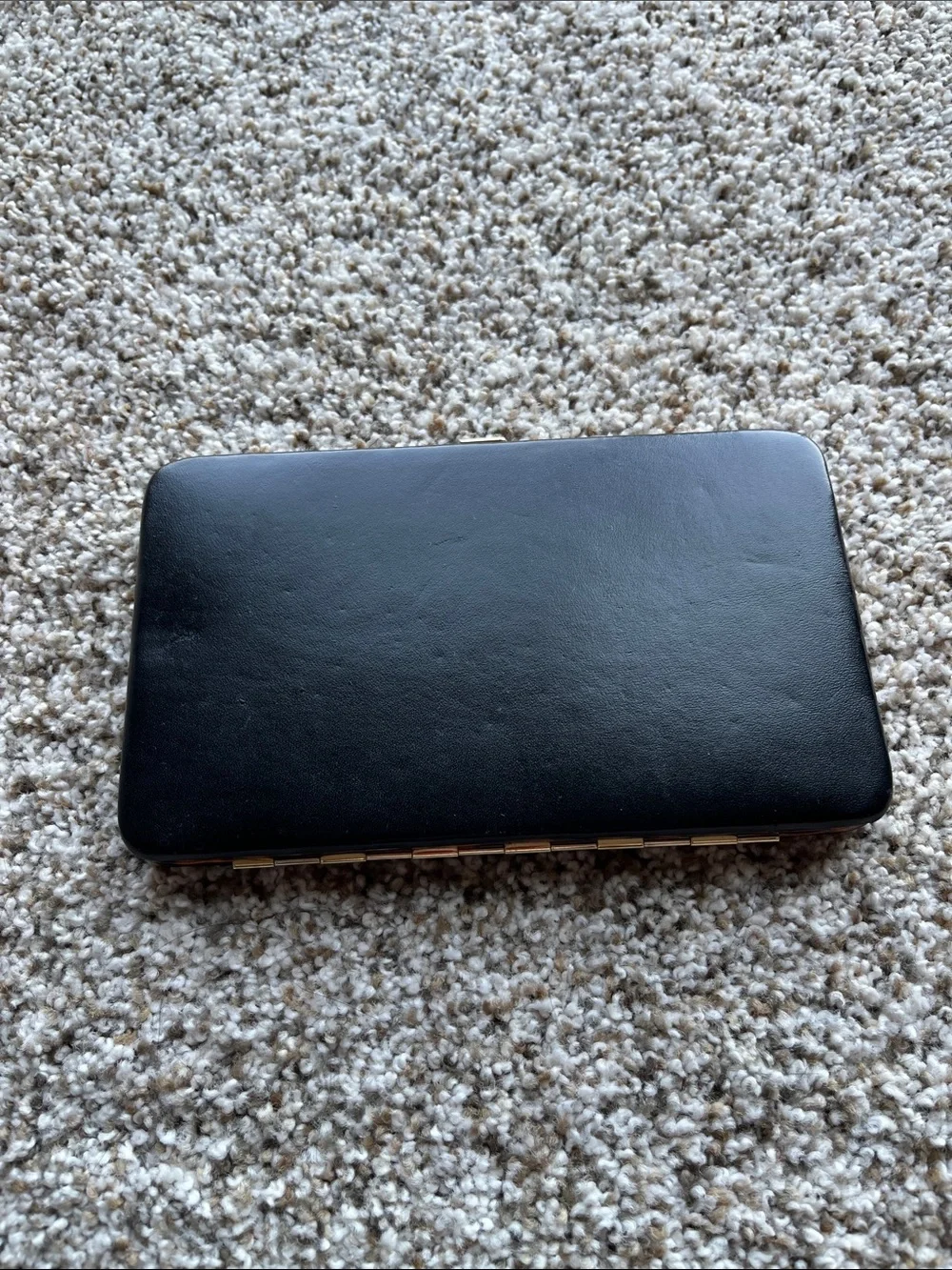 Lodis Black Leather snap wallet.